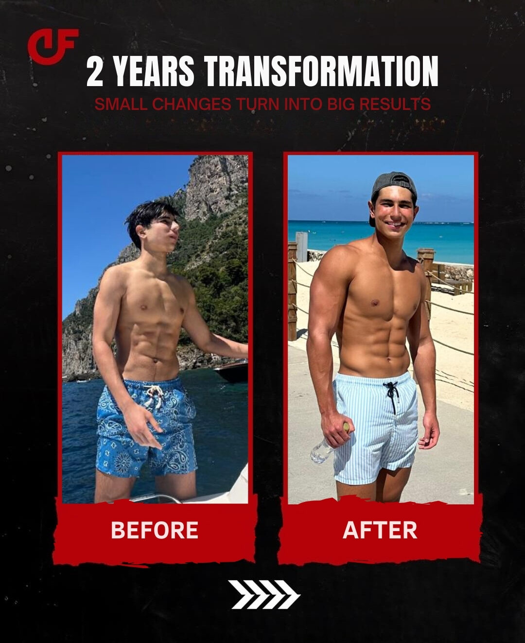 2 years transformation